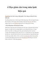 4 Mẹo giảm cân trong mùa lạnh hiệu quả pdf