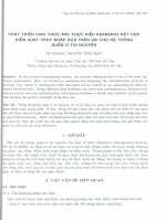 Phát triển giao thức xác thực kiểu Kerberos kết hợp kiểm soát truy nhập dựa trên vai hệ thống quản lý tài nguyên. pptx