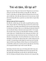 Trẻ vô tâm, lỗi tại ai? pdf