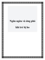 Ngăn ngừa và ứng phó khi trẻ bị ho pptx