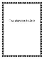 Yoga giúp giảm huyết áp docx