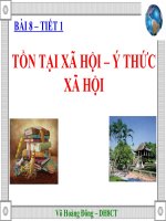TỒN TẠI XÃ HỘI – Ý THỨC XÃ HỘI doc