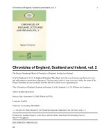 Chronicles of England, Scotland and Ireland (2 of 6): England (1 of 12) William the Conqueror pdf
