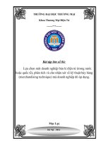 phân tích và cho nhận xét về kỹ thuật bày hàng - Hot deal