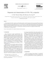 preparation and characterization of cnts tio2 composites