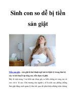 Sinh con so dễ bị tiền sản giật potx