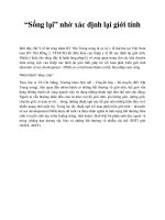 “Sống lại” nhờ xác định lại giới tính pot