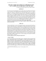 KẾT QUẢ CHỌN LỌC GIỐNG LÚA MỚI KHÁNG RẦY NÂU VỤ ĐÔNG XUÂN 2009-2010 VÀ HÈ THU 2010 pptx