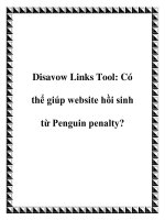 Disavow Links Tool: Có thể giúp website hồi sinh từ Penguin penalty? pdf
