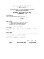 đề thi lí thuyết tốt nghiệp khóa 3 - điện tử công nghiệp - mã đề thi dtcn - lt (43)