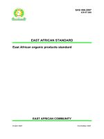 East African organic products standard ppt