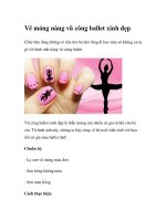 Vẽ móng nàng vũ công ballet xinh đẹp ppt