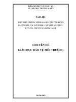 CHUYÊN đề GIÁO dục bảo vệ môi TRƯỜNG