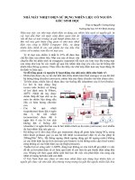 nhà máy nhiệt điện sử dụng nhiên liệu có nguồn gốc sinh học