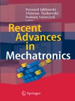 recent advances in mechatronics ryszard jabonski potx