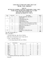 đáp án đề thi thực hành-quản trị doanh nghiêp vừa và nhỏ-mã đề thi qtdnvvn-th(34)