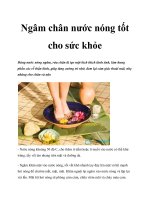 Ngâm chân nước nóng tốt cho sức khỏe ppt