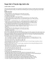 Soạn bài về luyện tập tách câu