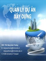 Bài giảng quản lý dự án xây dựng  p1
