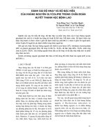 Đánh giá độ nhạy và độ đặc hiệu của kháng nguyên glycolipid trong chẩn đoán huyết thanh học bệnh Lao doc