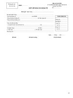 Giấy đề nghị chi ngoại tệ ppt