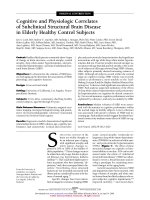 Cognitive and Physiologic Correlates of Subclinical Structural Brain Disease in Elderly Healthy Control Subjects docx