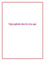 Ngộ nghĩnh như bé yêu ngủ pdf