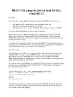 DB2 9.7: Sử dụng các khối ẩn danh PL/SQL trong DB2 9.7 ppt