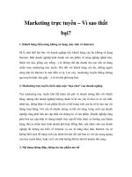 Marketing trực tuyến – Vì sao thất bại? ppt