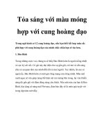 Tỏa sáng với màu móng hợp với cung hoàng đạo pot