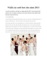 9 kiểu áo cưới hot cho năm 2013 pdf