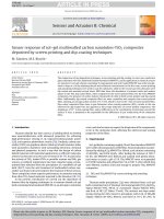 sensor response of sol–gel multiwalled carbon nanotubes-tio2 composites