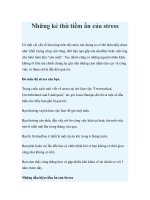 Những kẻ thù tiềm ẩn của stress potx