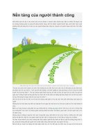 Nền tảng của người thành công
