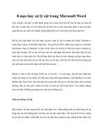 8 mẹo hay xử lý cột trong Microsoft Word ppt