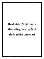 Hokkaido (Nhật Bản) Mùa đông, hoa tuyết và thiên nhiên quyến rũ pot