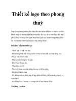 Thiết kế logo theo phong thuỷ pptx