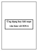 Ứng dụng hay khi soạn văn bản với IOS 6 pdf
