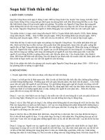 Soạn bài Tinh thần thể dục