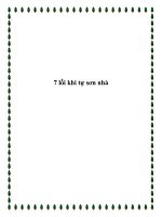 7 lỗi khi tự sơn nhà pot