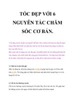 TÓC ĐẸP VỚI 6 NGUYÊN TẮC CHĂM SÓC CƠ BẢN pptx