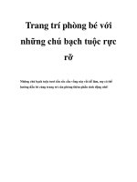 Trang trí phòng bé với những chú bạch tuộc rực rỡ doc