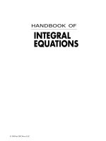 handbook of integral equations - a. polyanin, a. manzhirov