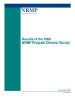 Results of the 2008 NRMP Program Director Survey pdf