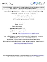 Neuromarketing and consumer neuroscience: contributions to neurology pptx