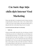 Các bước thực hiện chiến dịch Internet Viral Marketing docx