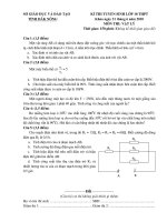 Đề thi học sinh giỏi lớp 10 THPT tỉnh Đăk Nông năm học 2010 - 2011 môn Vật lý ppt
