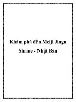 Khám phá đền Meiji Jingu Shrine - Nhật Bản pdf