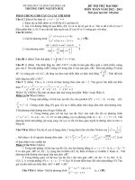 ĐÁP ÁN VÀ ĐỀ THI THỬ ĐẠI HỌC - TRƯỜNG THPT NGUYỄN HUỆ -ĐẮK LẮK - ĐỀ SỐ 24 doc