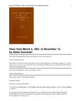 Diary from March 4, 1861, to November 12, 1862 pot